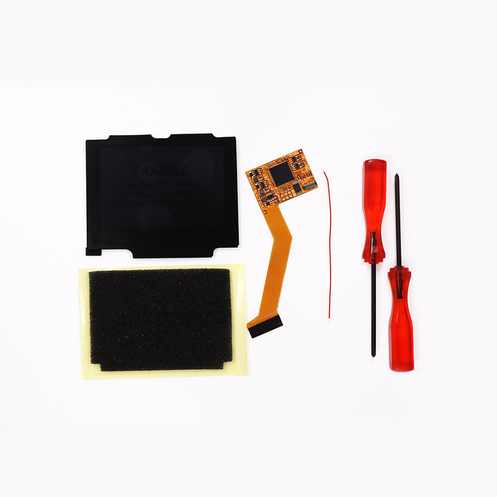 850mah Battery Pak For GBA SP V2 Screen set IPS LCD Backlight Screen High Brightness Laminated Display LCD Set with Shell
