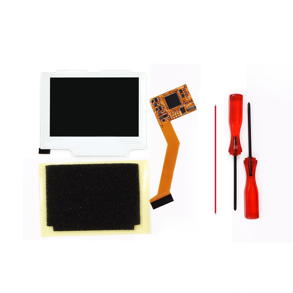 850mah Battery Pak For GBA SP V2 Screen set IPS LCD Backlight Screen High Brightness Laminated Display LCD Set with Shell