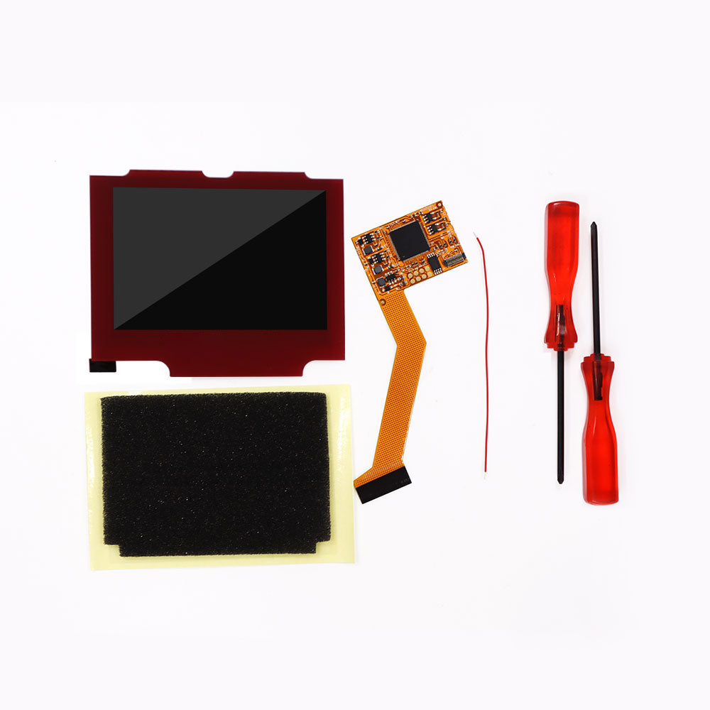 850mah Battery Pak For GBA SP V2 Screen set IPS LCD Backlight Screen High Brightness Laminated Display LCD Set with Shell