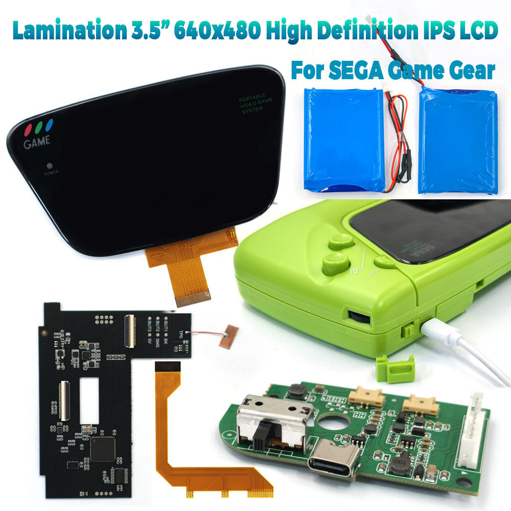 Laminierter AMOLED-OLED-Touchscreen, Drop-in-Einbau, eingebautes OSD, Retro-Pixel-Bildschirm, einfache Installation für GBC GameBoy Color mit vorgeschnittener Hülle