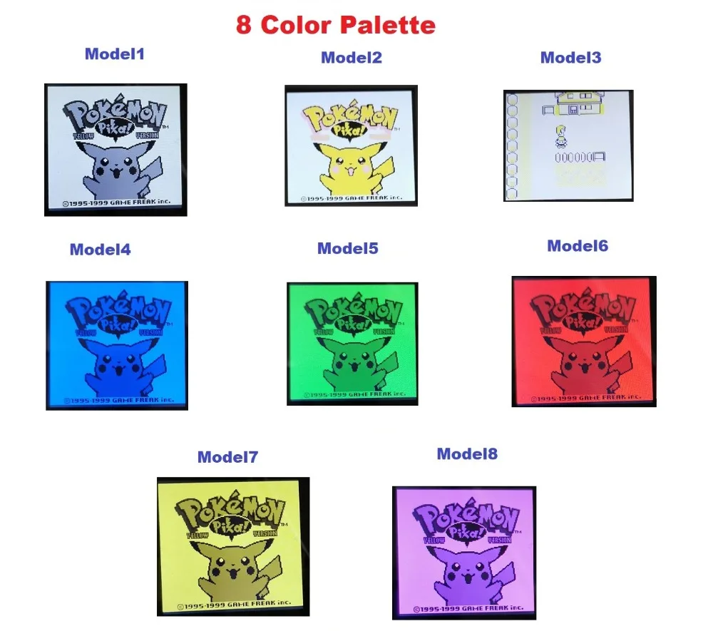 Refurbished 8 Colors Mode 2.2 inch Brightness Backlight Screen Mod For Game Boy GBP Console