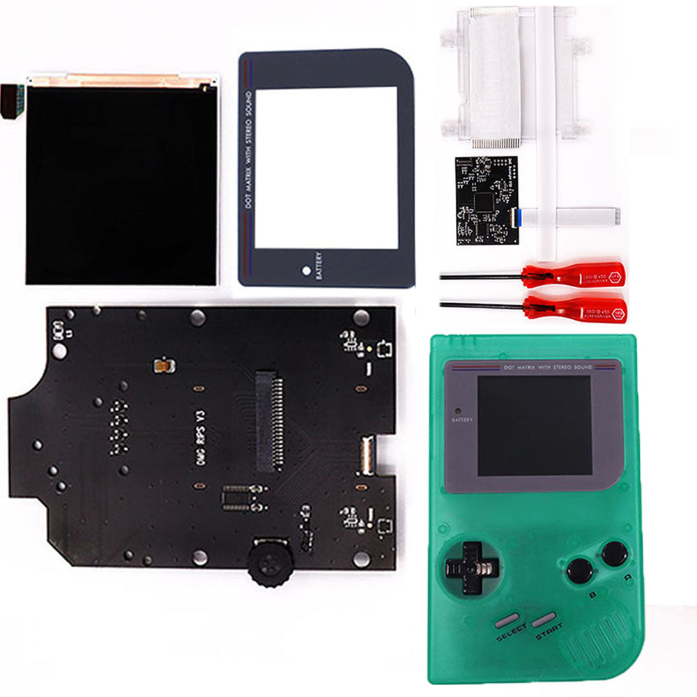 HISPEEDIDO GB DMG OSD Q5 Larger Size RIPS LCD IPS Screen Mod Kits Multiful Choice Shell, Lens For GAMEBOY DMG GBO