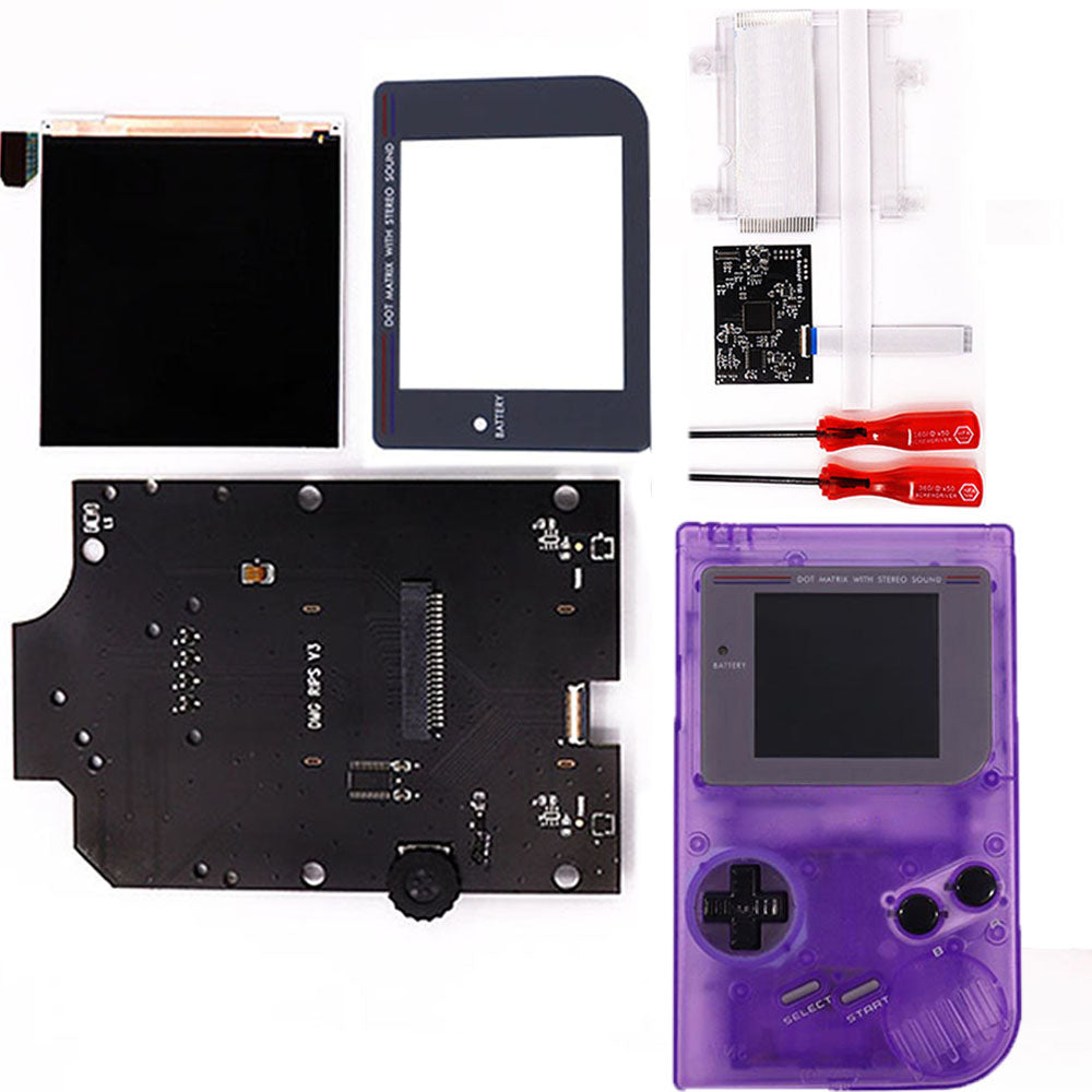 HISPEEDIDO GB DMG OSD Q5 Larger Size RIPS LCD IPS Screen Mod Kits Multiful Choice Shell, Lens For GAMEBOY DMG GBO