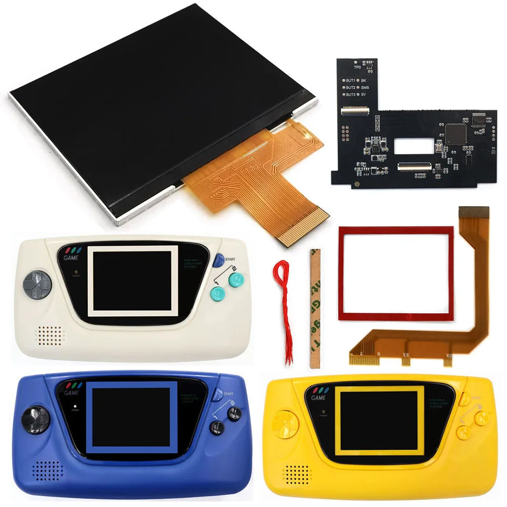 Laminierter AMOLED-OLED-Touchscreen, Drop-in-Einbau, eingebautes OSD, Retro-Pixel-Bildschirm, einfache Installation für GBC GameBoy Color mit vorgeschnittener Hülle