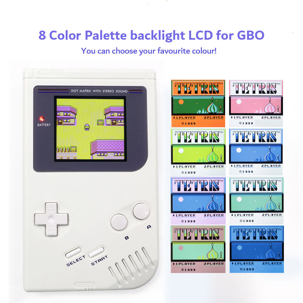 Q5 Retrofit Game Boy DMG GBO Console With Q5 IPS OSD Version Back Light LCD mod