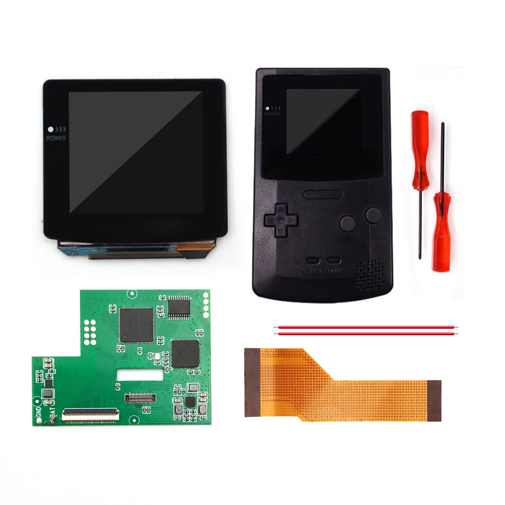 Touch Version Laminated AMOLED OLED Screen Drop in Build in OSD RETRO PIXEL Screen Easy Install For GBC GameBoy Color With Pre-cut Shell