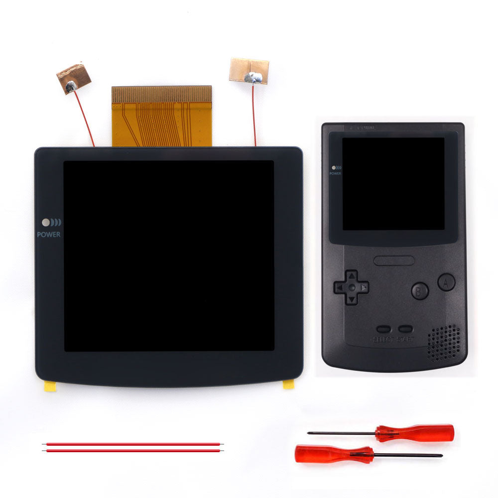 2026 Black White 2.8" Laminated IPS LCD For GBC 480x432 Integer Scaling Backlight Retro Pixel KIT For Game boy Color
