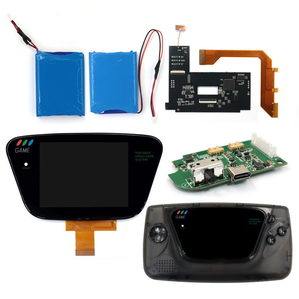 Laminierter AMOLED-OLED-Touchscreen, Drop-in-Einbau, eingebautes OSD, Retro-Pixel-Bildschirm, einfache Installation für GBC GameBoy Color mit vorgeschnittener Hülle