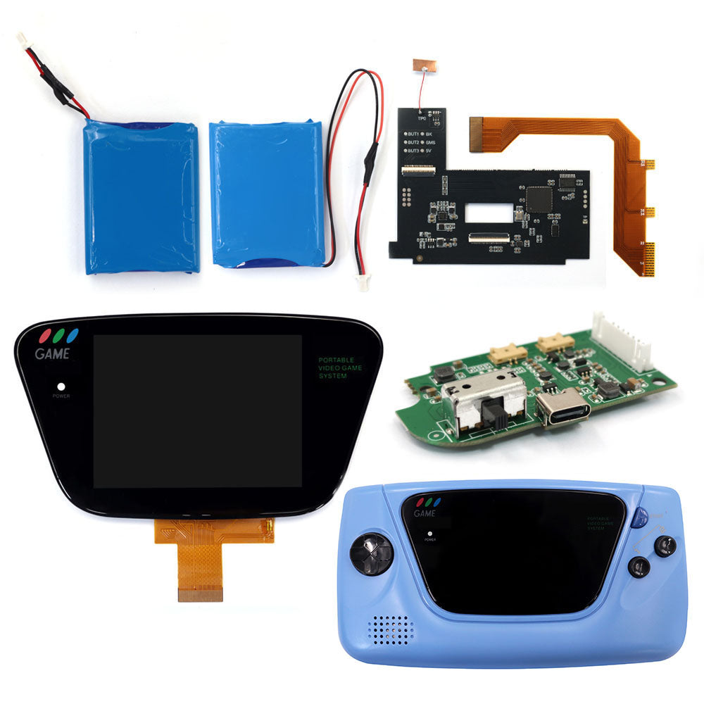 Rechargeable Dual Battery Laminated 3.5" 640x480 HD Backlight Retro Pixel IPS LCD Kit For For SEGA Game Gear For SEGA GG Console