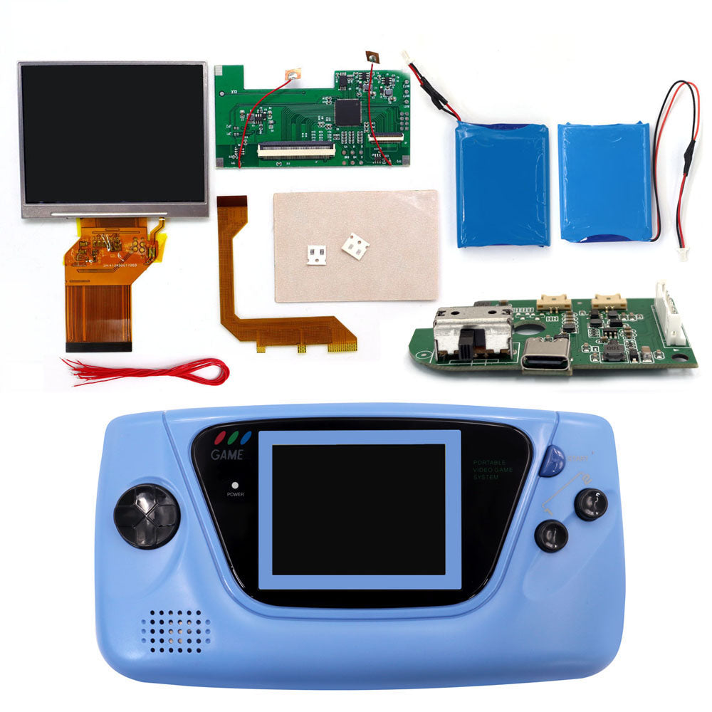 3.5 inch 8 color Touch Control Backlight LCD Display Screen For Sega Game Gear GG , Mod Kits DIY Updated Console
