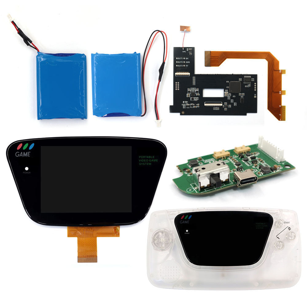 Rechargeable Dual Battery Laminated 3.5" 640x480 HD Backlight Retro Pixel IPS LCD Kit For For SEGA Game Gear For SEGA GG Console