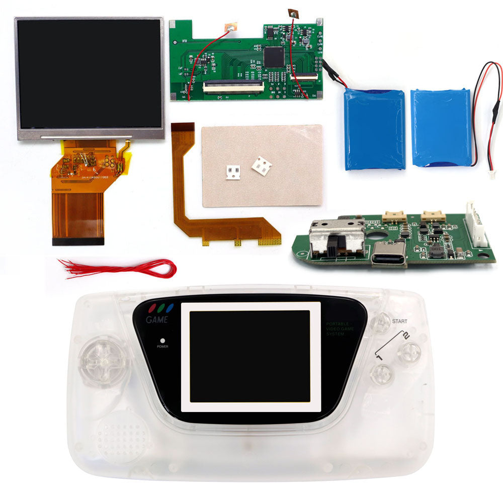 3.5 inch 8 color Touch Control Backlight LCD Display Screen For Sega Game Gear GG , Mod Kits DIY Updated Console