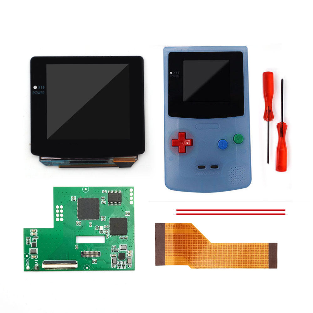 Touch Version Laminated AMOLED OLED Screen Drop in Build in OSD RETRO PIXEL Screen Easy Install For GBC GameBoy Color With Pre-cut Shell