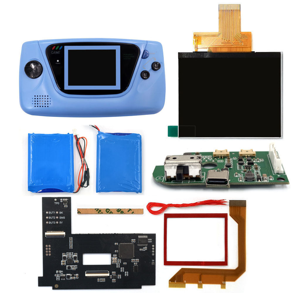 Laminierter AMOLED-OLED-Touchscreen, Drop-in-Einbau, eingebautes OSD, Retro-Pixel-Bildschirm, einfache Installation für GBC GameBoy Color mit vorgeschnittener Hülle