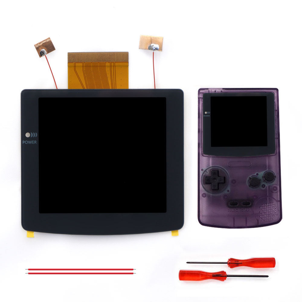 2026 Black White 2.8" Laminated IPS LCD For GBC 480x432 Integer Scaling Backlight Retro Pixel KIT For Game boy Color