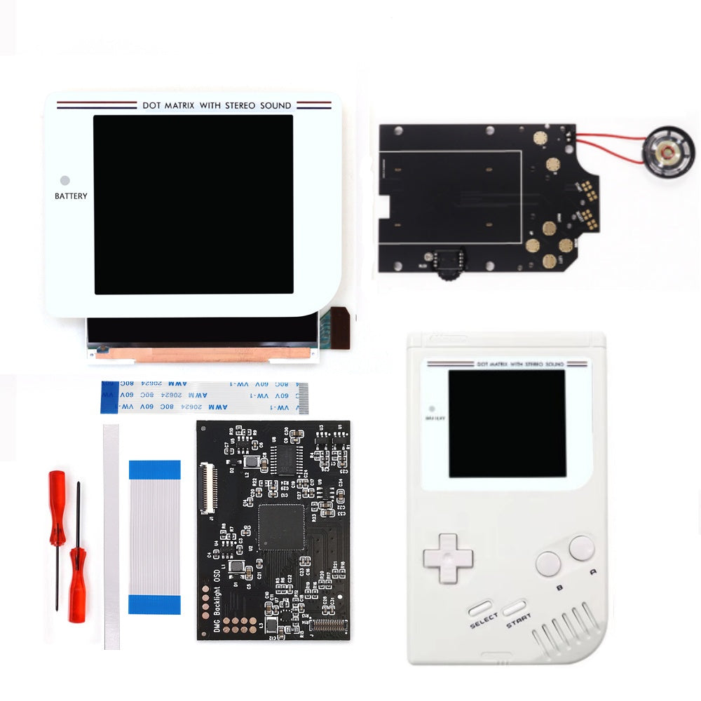 Black/White Laminated Q5 3.1 inches Larger Display HD IPS RIPS Screen OSD FRM For GBO DMG LCD Kits Housing Shell Case