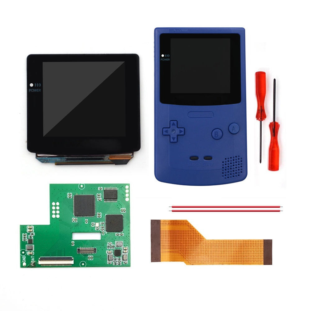 Touch Version Laminated AMOLED OLED Screen Drop in Build in OSD RETRO PIXEL Screen Easy Install For GBC GameBoy Color With Pre-cut Shell