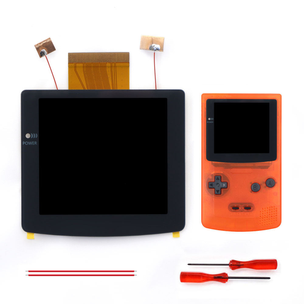 2026 Black White 2.8" Laminated IPS LCD For GBC 480x432 Integer Scaling Backlight Retro Pixel KIT For Game boy Color