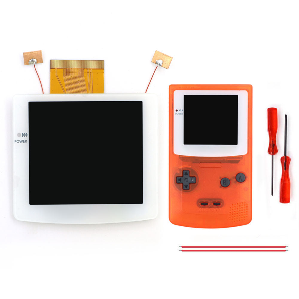 2026 Black White 2.8" Laminated IPS LCD For GBC 480x432 Integer Scaling Backlight Retro Pixel KIT For Game boy Color