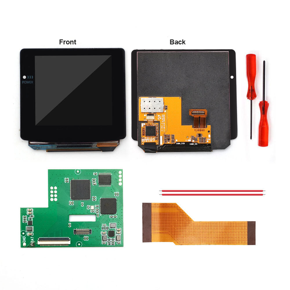 Touch Version Laminated AMOLED OLED Screen Drop in Build in OSD RETRO PIXEL Screen Easy Install For GBC GameBoy Color With Pre-cut Shell