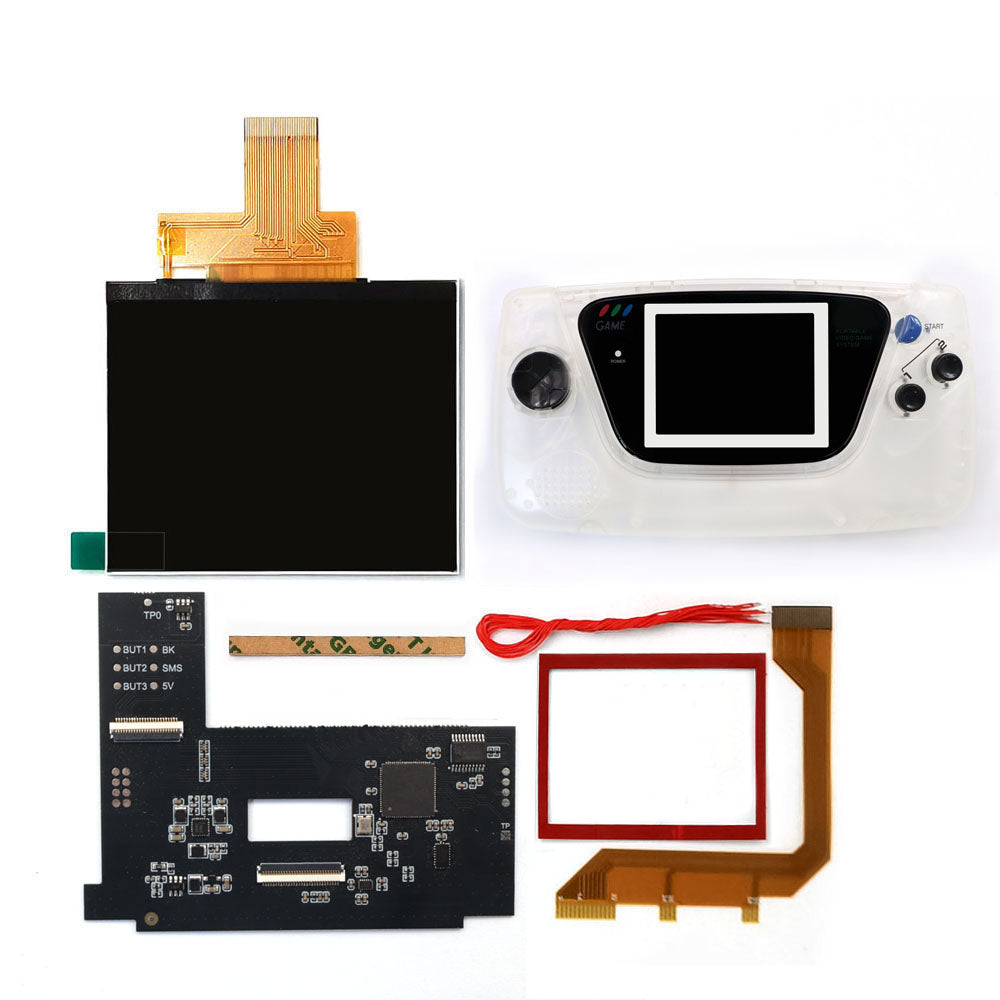 Laminierter AMOLED-OLED-Touchscreen, Drop-in-Einbau, eingebautes OSD, Retro-Pixel-Bildschirm, einfache Installation für GBC GameBoy Color mit vorgeschnittener Hülle