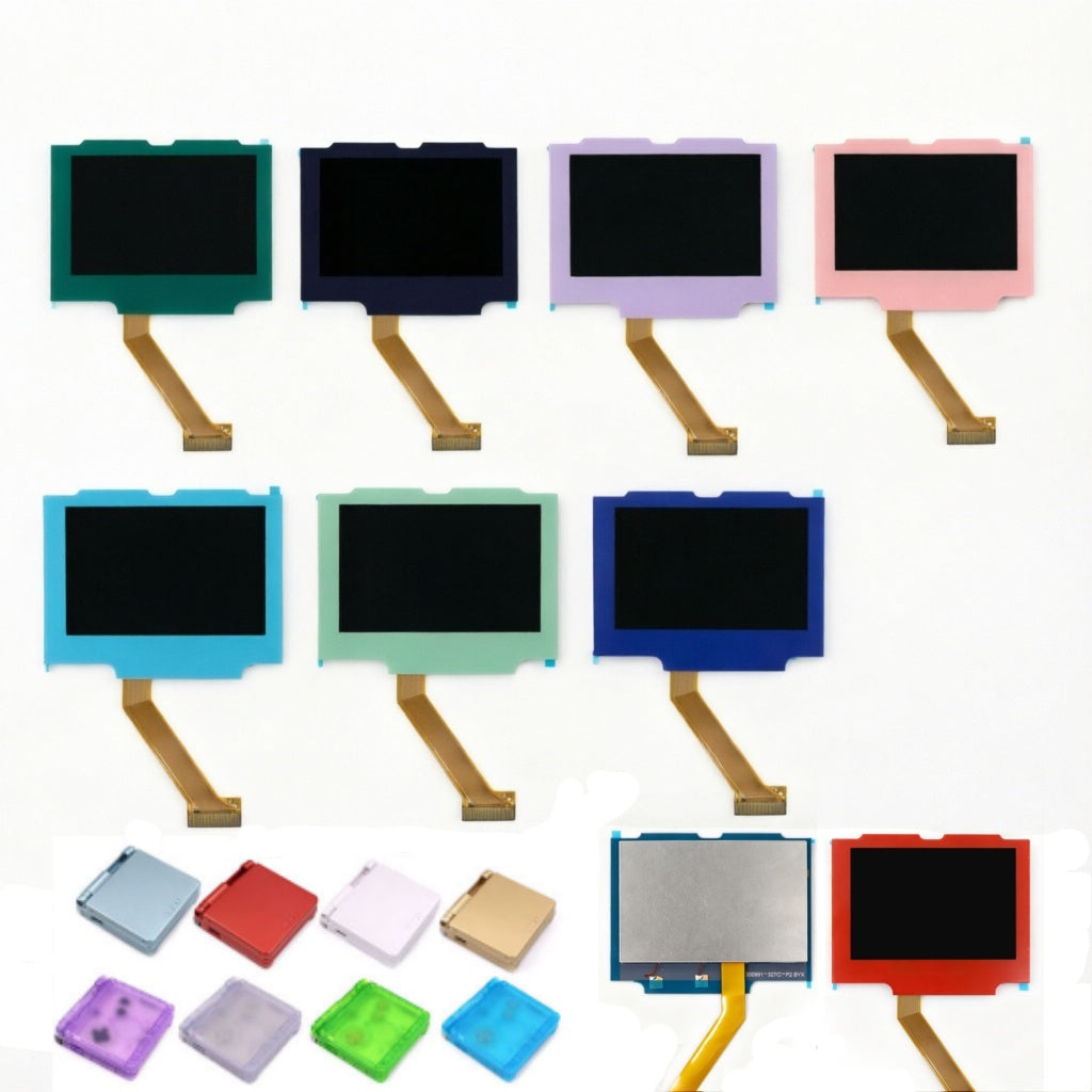 Multi Color Lens Pre-Laminated IPS 3.0 inch V5 Drop in Screen For GBA SP LCD Kits for Gameboy Advance SP w/New Shell