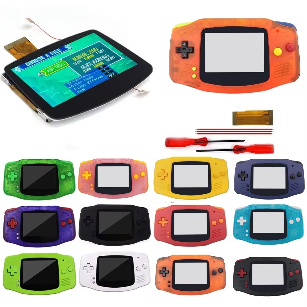 HISPEEDIDO Pre -laminated V5 HD 720x480 Drop-in Screen for GBA IPS LCD Kits Replacements Housing Shell