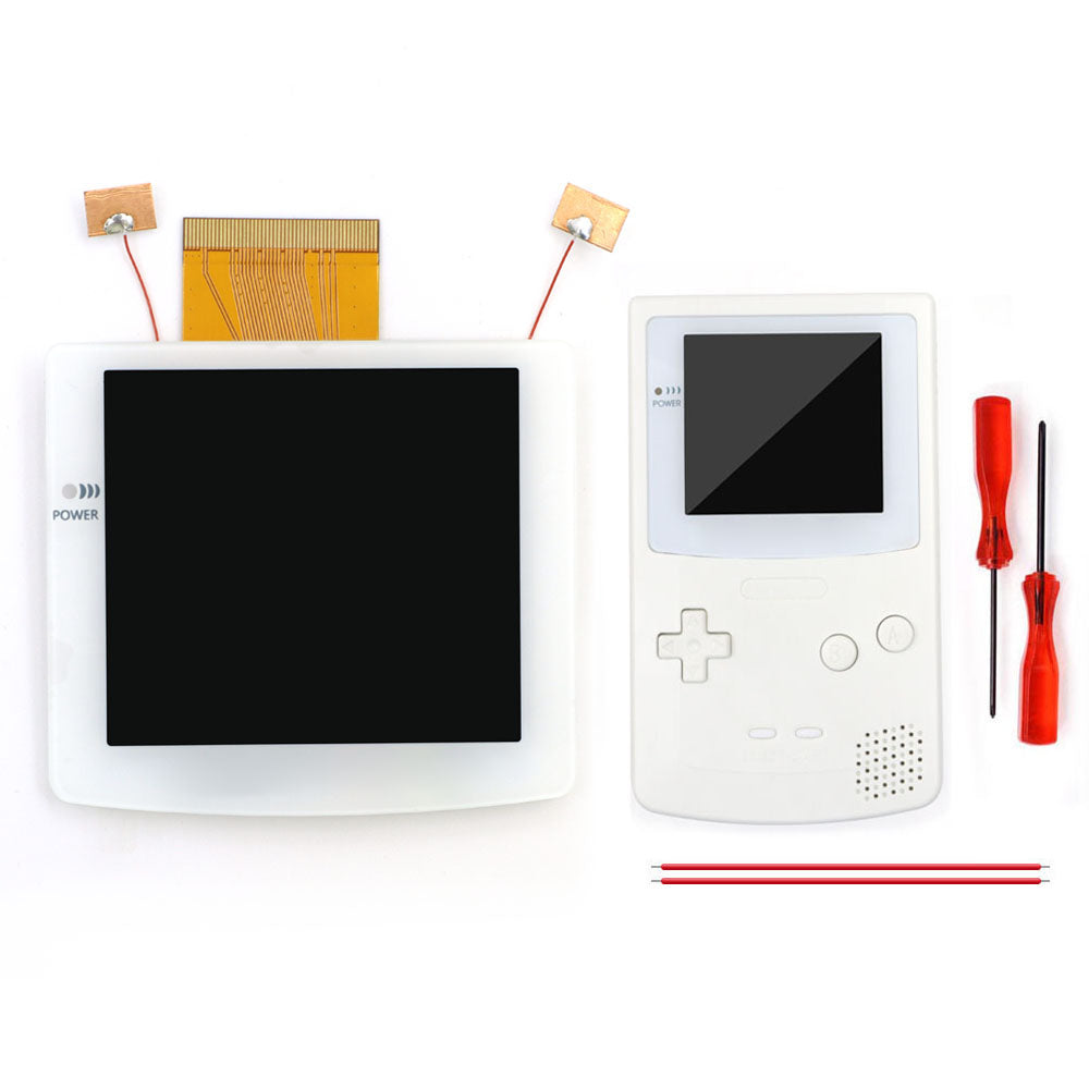 2026 Black White 2.8" Laminated IPS LCD For GBC 480x432 Integer Scaling Backlight Retro Pixel KIT For Game boy Color