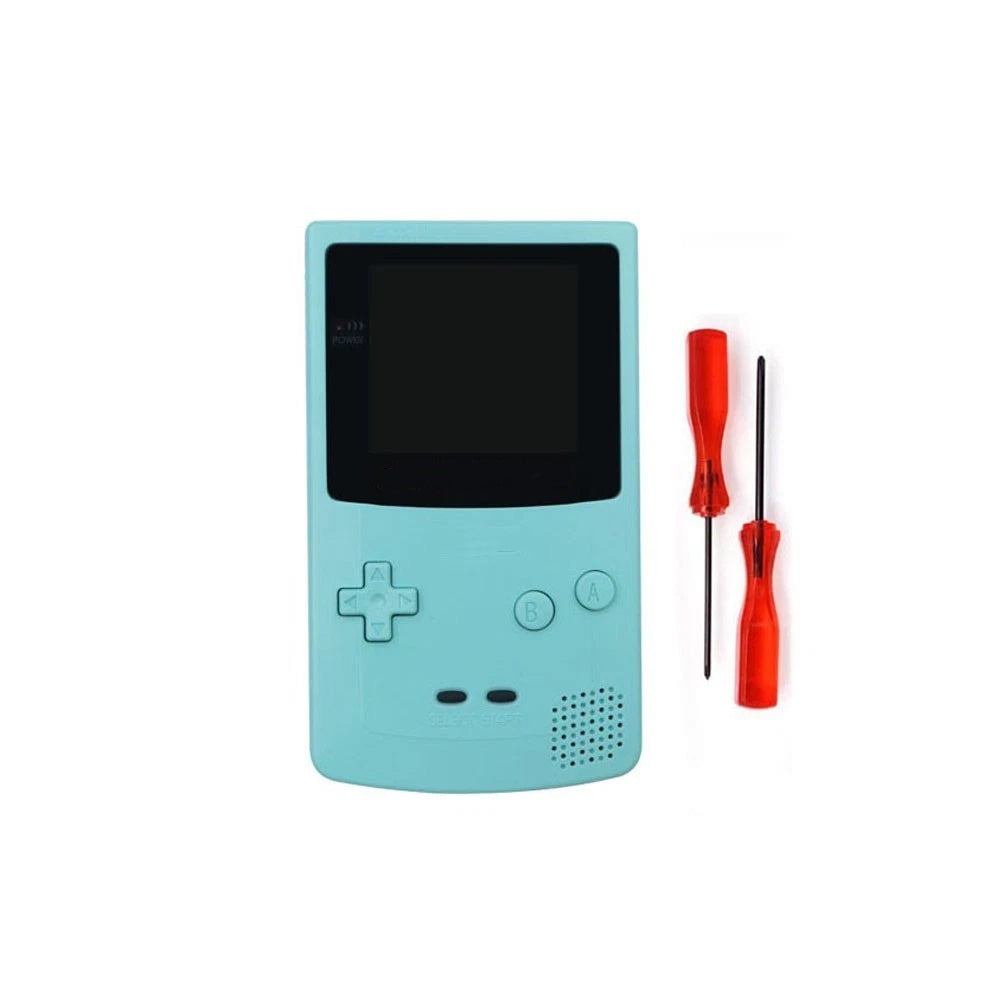 For GBC Game Boy Color Full Housing Shell Fit for OLED Amoled Screen Front and back cover Button