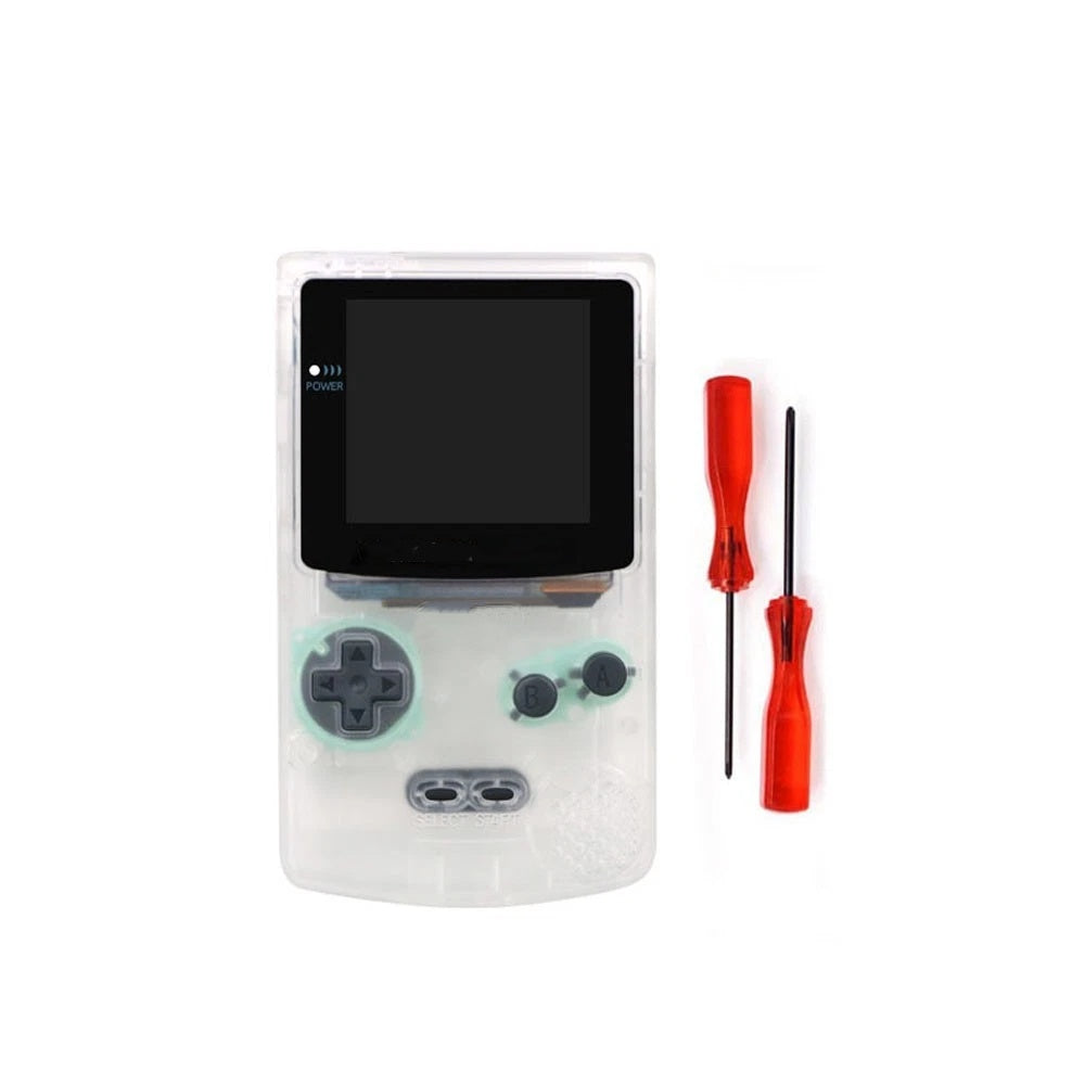 For GBC Game Boy Color Full Housing Shell Fit for OLED Amoled Screen Front and back cover Button