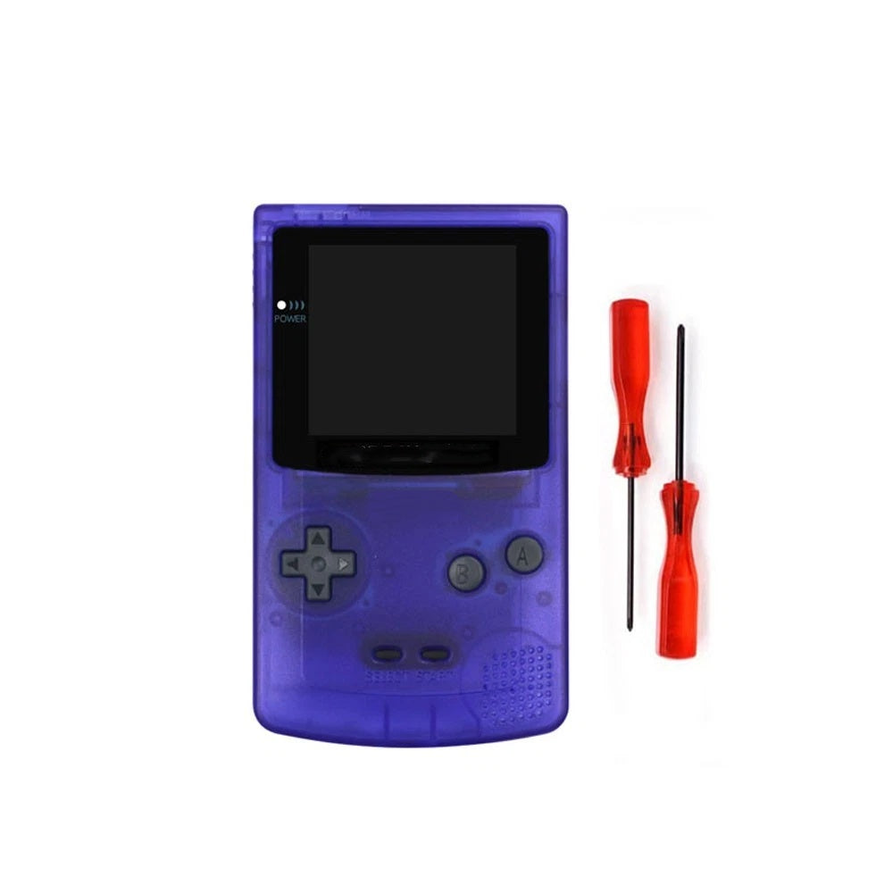 For GBC Game Boy Color Full Housing Shell Fit for OLED Amoled Screen Front and back cover Button