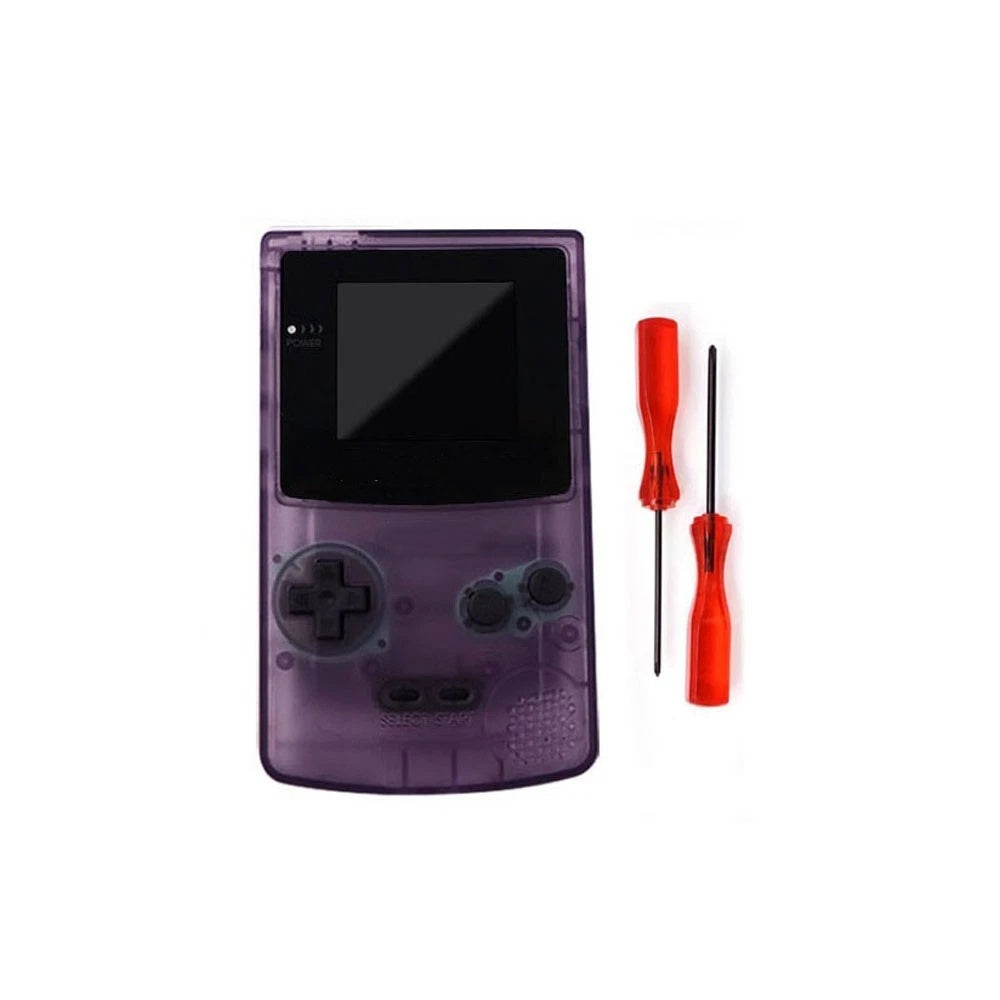 For GBC Game Boy Color Full Housing Shell Fit for OLED Amoled Screen Front and back cover Button