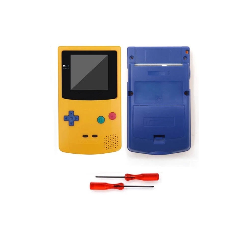 For GBC Game Boy Color Full Housing Shell Fit for OLED Amoled Screen Front and back cover Button