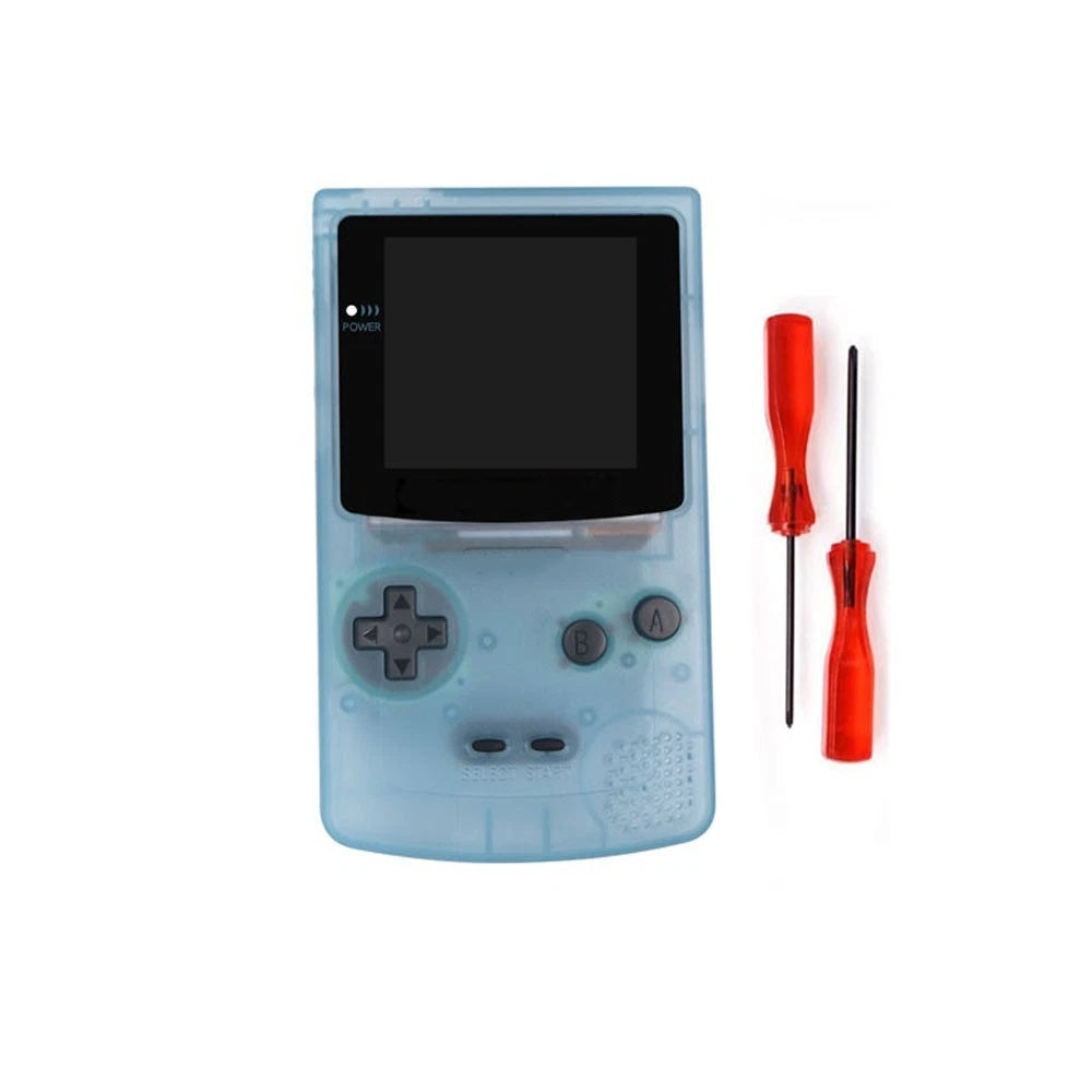 For GBC Game Boy Color Full Housing Shell Fit for OLED Amoled Screen Front and back cover Button