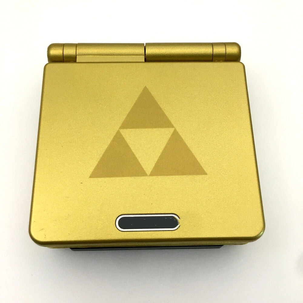 Gold Zelda 10 Levels Backlit V2 IPS LCD Screen Game Boy Advance SP GBA SP Console