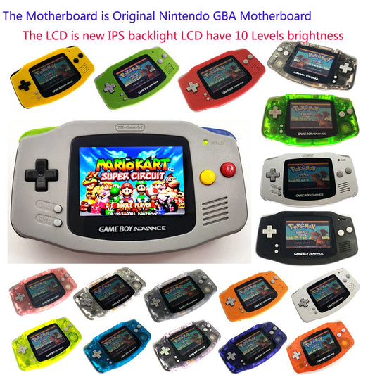 Multi Color V2 Screen GBA Game Boy Advance Game Console with V2 iPS Backlight LCD MOD System