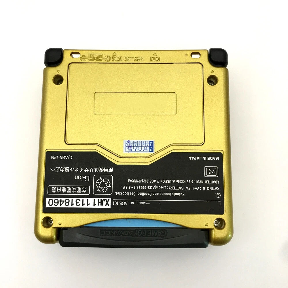 Gold Zelda 10 Levels Backlit V2 IPS LCD Screen Game Boy Advance SP GBA SP Console